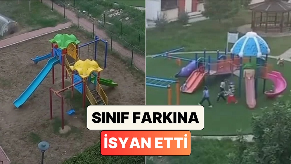 Bir Kullanıcı Fakir ve Zengin Mahallenin Parkları Arasındaki Farkı Gösterdi