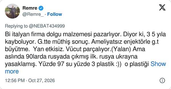 Popo dolgusunun komplikasyonları nedeniyle pek çok kişi ölümden döndü. X'te gündem olan bu konuya dair bir kullanıcı gerçeği açıkladı:
