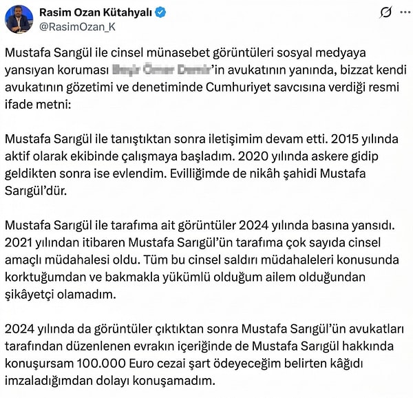 Mustafa Sarıgül'ün koruması ne dedi? İşte ifade👇🏻