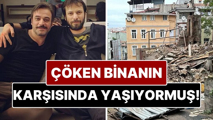 Beyoğlu'nda Bina Çöktü: Karşısında Yaşayan Oyuncu Umut Özkan Korku Dolu Anlar Yaşadı!