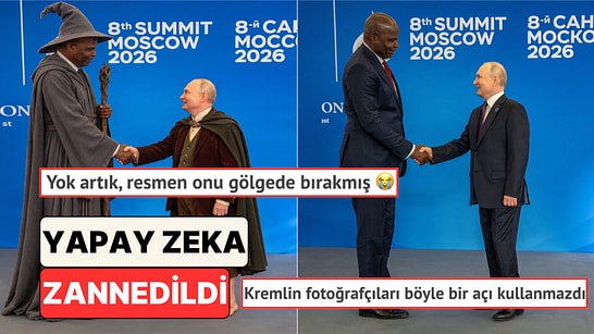Mozambik Devlet Başkanı ile Putin Görüşmesinde Boy Farkı Dikkat Çekti