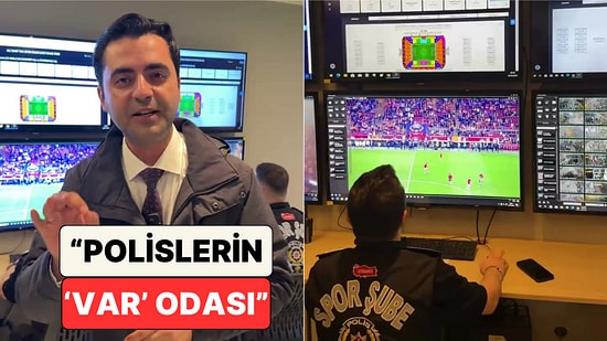 Muhabir Çağdaş Evren Şenlik Derbide Tribünlerin 800 Kameradan İzlendiği Polis Kontrol Merkezini Gösterdi