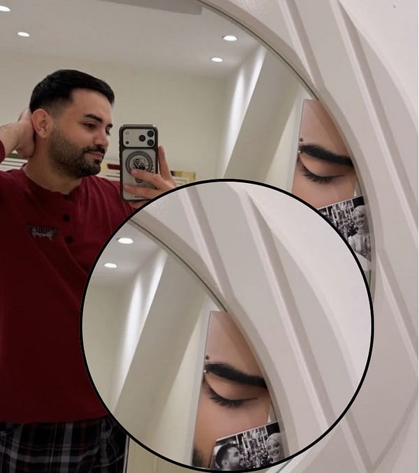 Bu kez yatak odasında çektiği bir ayna selfiesiyle dikkat çekti.