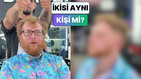 Bir Berber Yaptığı Saç Kesimiyle Müşterisini Tanınmaz Hale Getirdiği Değişimi Paylaştı