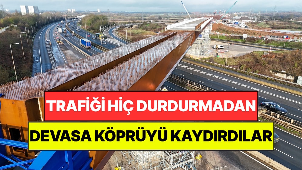Ne Yol Kapandı, Ne Trafik Durdu: Tam 4 Bin 750 Tonluk Köprüyü 9 Saatte Kaydırdılar