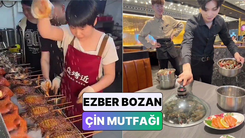 Çin'de Tüketilen Birbirinden İlginç Yemeklerin Hazırlandığı Anlar Görenlerin Ağzını Açık Bıraktı