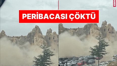Kapadokya'da Peribacası Çöktü: Ölü ve Yaralılar Var! Çökme Anları Kamerada