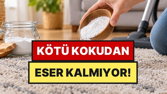 Halıdaki Kötü Kokuyu Gidermek İçin Üzerine Serpin: 15 Dakika Bekletmek Yetiyor