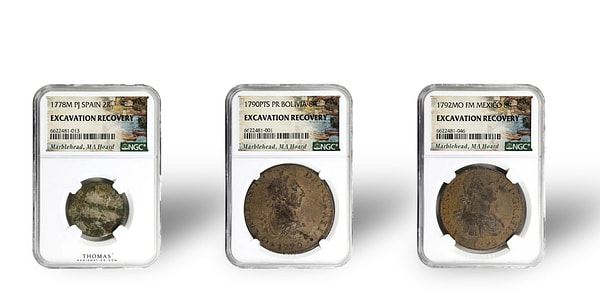 En değerli parça, 1764'te Meksika'da basılan ve 10 bin dolara kadar değer biçilen altın sikke oldu.
