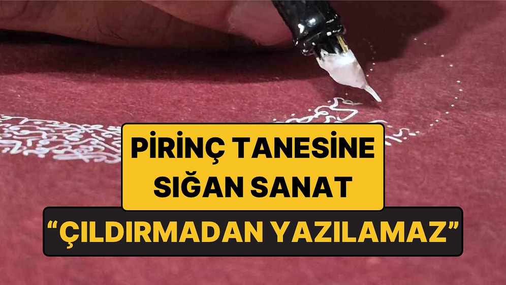 Ustaların "Çıldırmadan Yazılamaz" Dediği Gubari Hattıyla İstiklal Marşı'nı Ay Yıldıza Yazdı