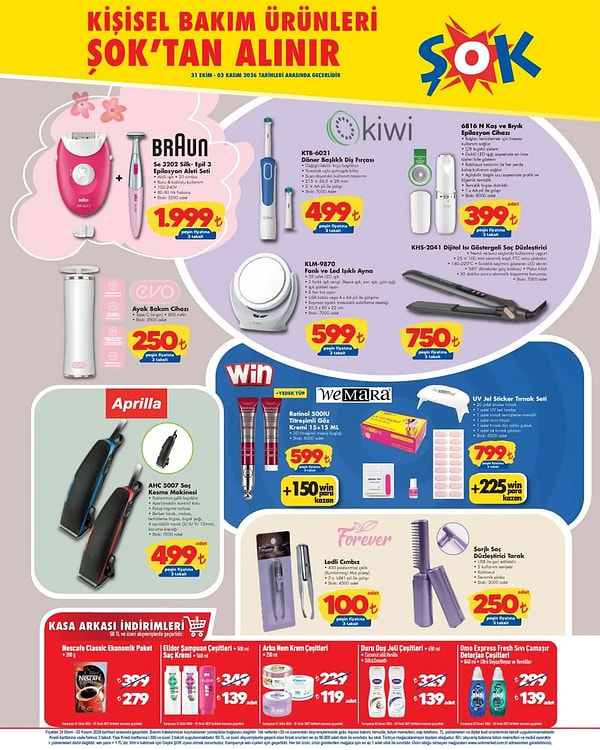 Braun Se 3202 Silk-Epil 3 Epilasyon Aleti Seti 1.999 TL
