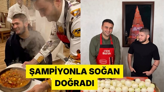 CZN Burak, Khabib Nurmagomedov'la Buluştuğu Anları Paylaştı