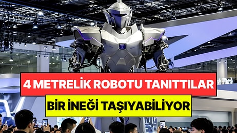 Çin'den 4 Metrelik Dev Robot: Yetişkin Bir İneği Tek Başına Taşıyabiliyor