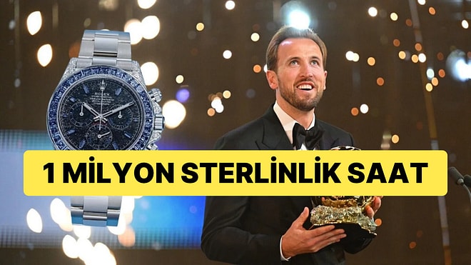 Harry Kane Ballon d'Or Töreninde 1 Milyon Sterlinlik Saatiyle Dikkat Çekti