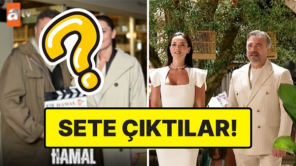 "Hamal Kemal" Oktay Kaynarca ile "Hayat" Fahriye Evcen'in Setten İlk Partner Karesi Geldi