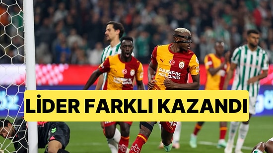 Galatasaray, Konyaspor Deplasmanından Farklı Galibiyetle Döndü: 0-4