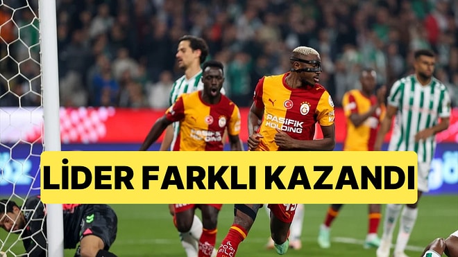 Galatasaray, Konyaspor Deplasmanından Farklı Galibiyetle Döndü: 0-4