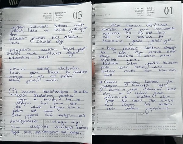 Habertürk'ten Öznur Karslı Çetiner'in haberine göre, Gülter, ölüm saatinin değiştirilmesinin ve hastalara iğne yapılmasının mümkün olmadığını savundu.