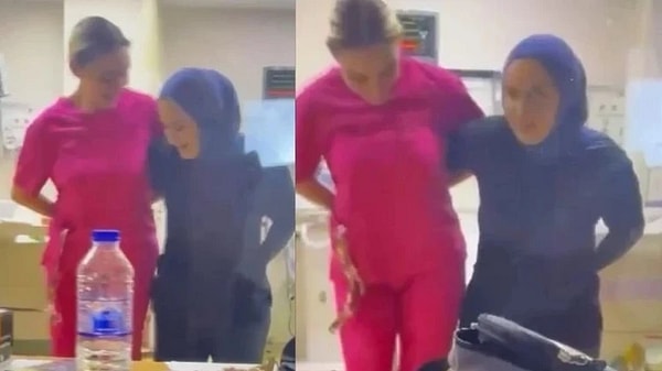 Gülter, halay görüntülerinin hastaların bulunmadığı bir alanda çekildiğini söyledi.