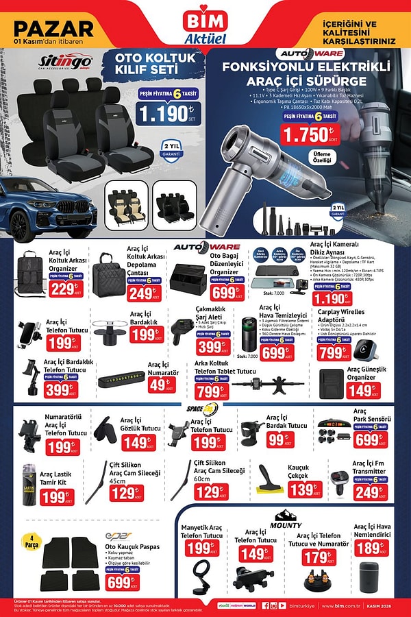 Sitingo Oto Koltuk Kılıf Seti 1.190 TL