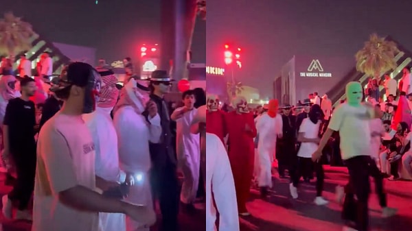 Geçtiğimiz yıllarda olduğu gibi bu yıl da Suudi Arabistan'da Cadılar Bayramı renkli bir etkinlikle kutlandı.