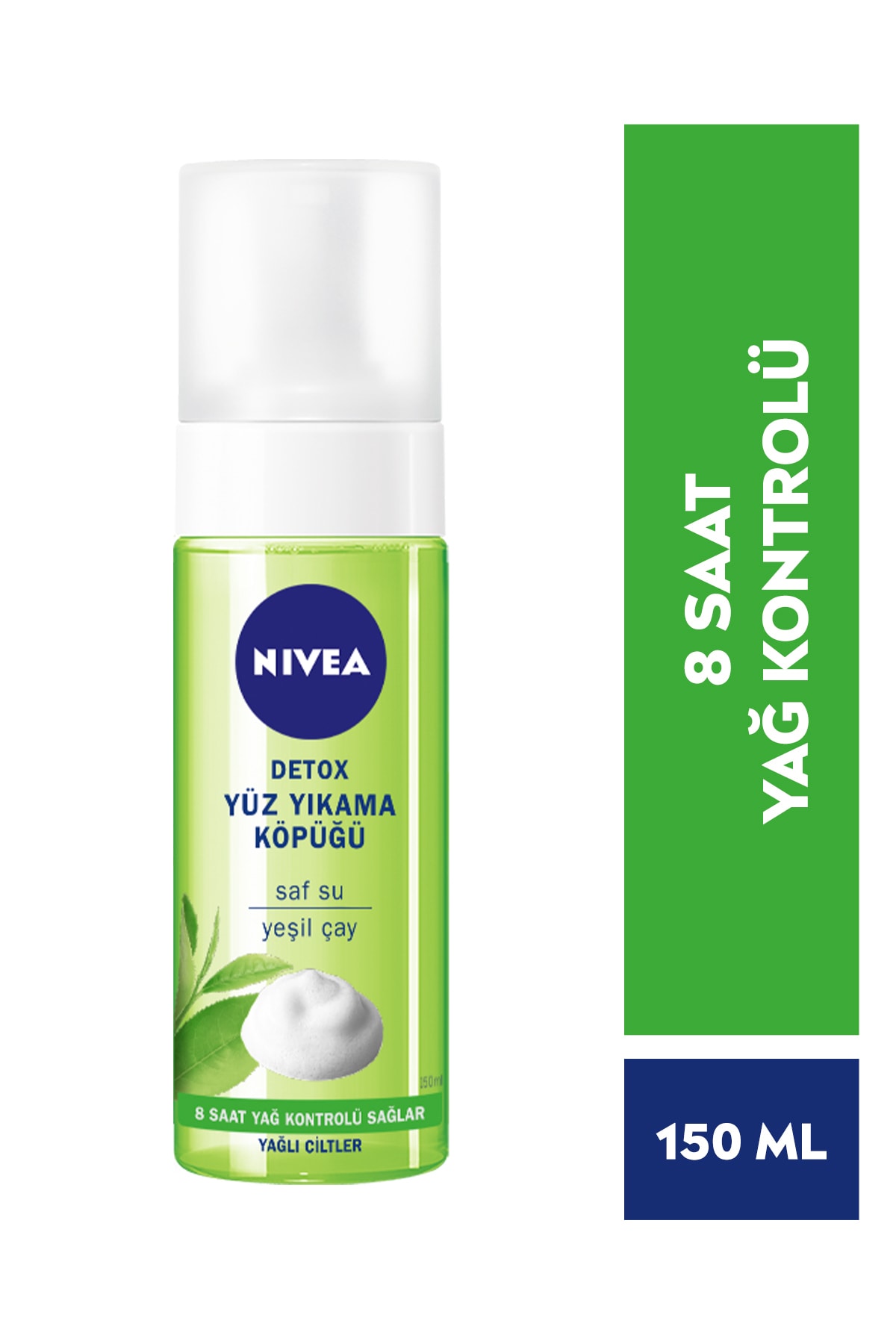 11. Nivea Detox Yüz Yıkama Köpüğü Yağlı Ciltler İçin Gözenek Arındırıcı