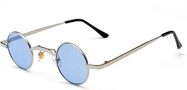 8. Yuvarlak vintage güneş gözlüğü