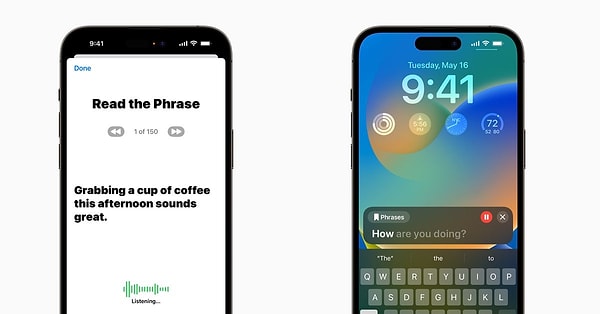 Özellikle sesini veya konuşma becerisini kaybetmek üzere olan kişilerin yardımına koşan bu yenilik sayesinde engelli kullanıcılar, benzer sesi ile iPhone üzerinden çok daha sağlıklı iletişimler kurabilecek.