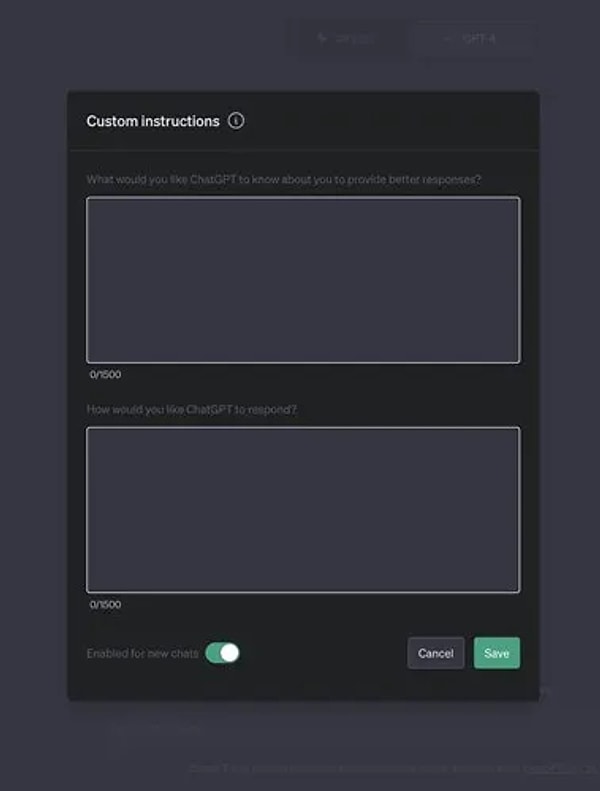 Aktarılanlara göre, söz konusu bölüm yapay zeka ile gerçekleşen her sohbet kanalında bulunuyor ve ChatGPT'nin unutmaması gereken konuları ve emirleri hatırlamasına yardımcı oluyor.