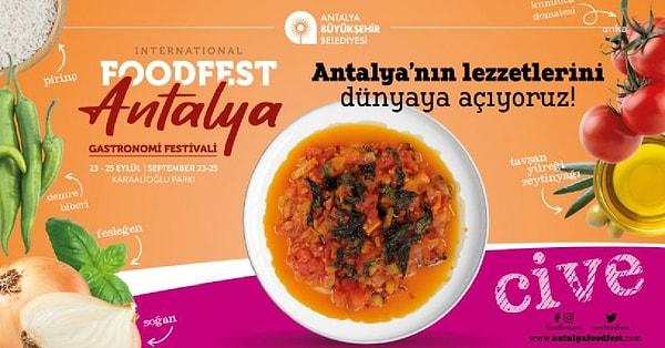 3. Uluslararası Food Fest Antalya Gastronomi Festivali