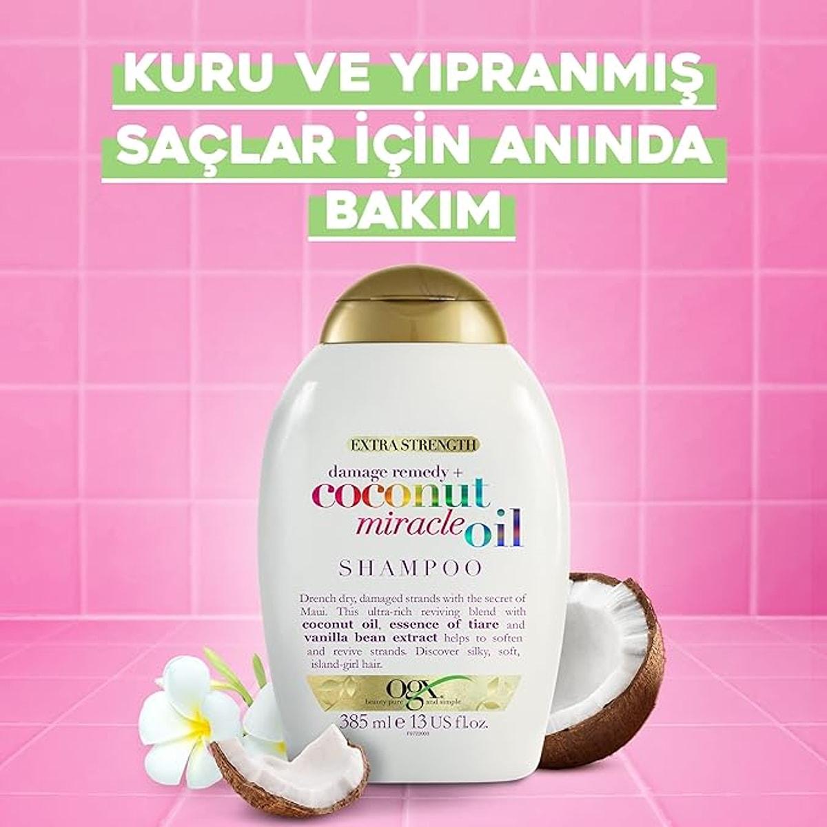 6. OGX Yıpranma Karşıtı Coconut Miracle Oil Sülfatsız Şampuan