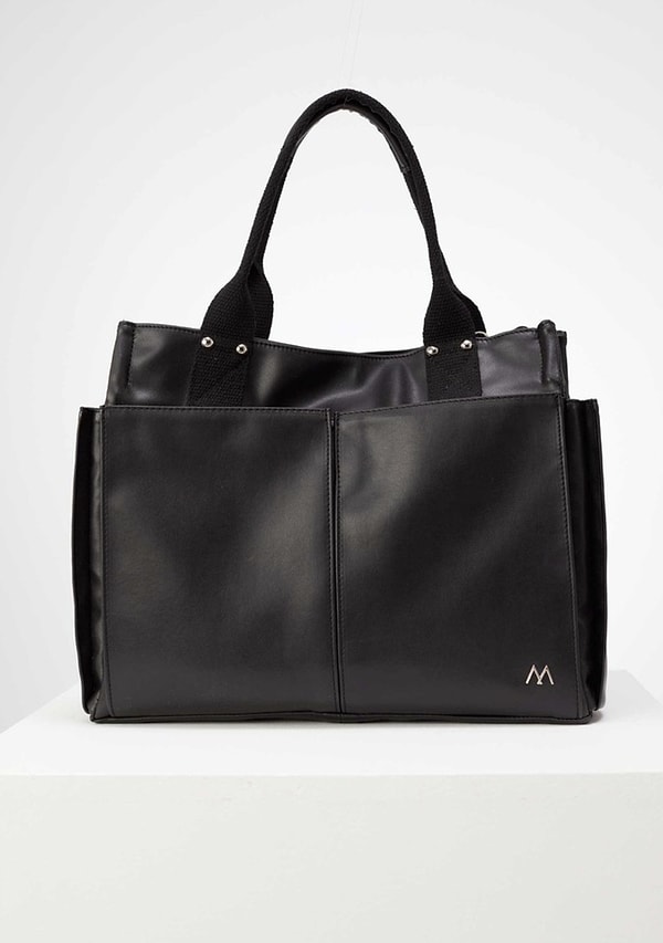 Manuka Deri Everyday Bag Siyah Çanta