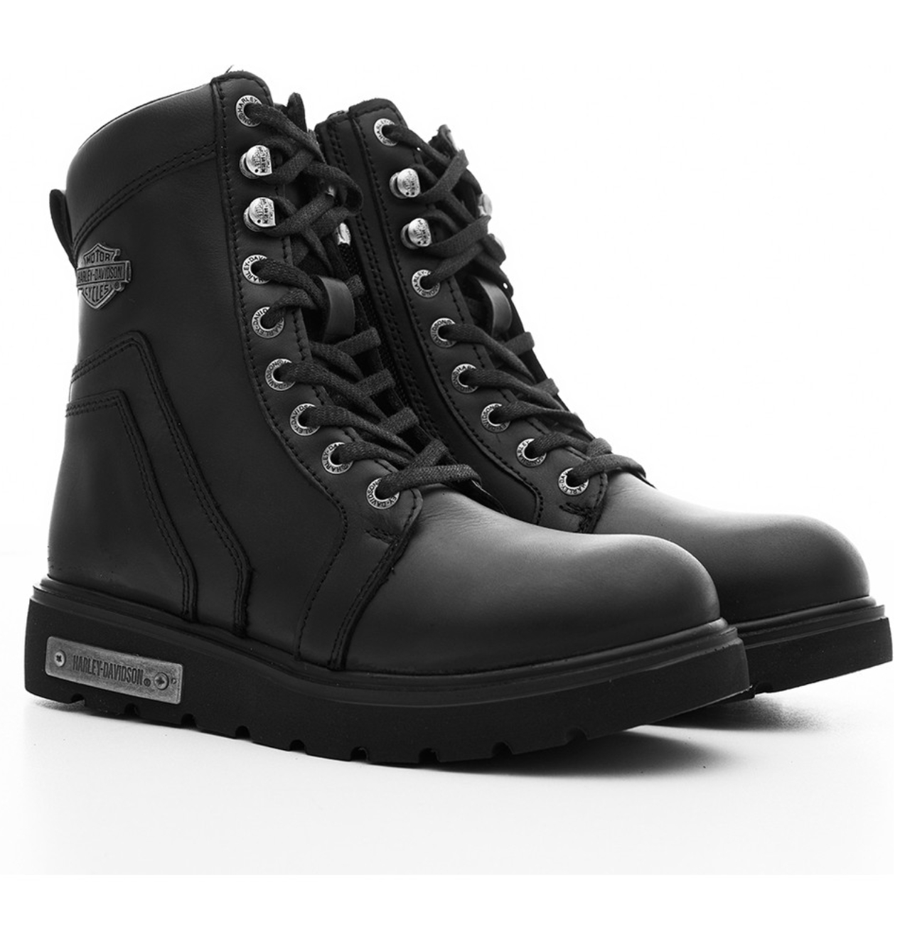 Harley Davidson Kadın Siyah Deri Bot