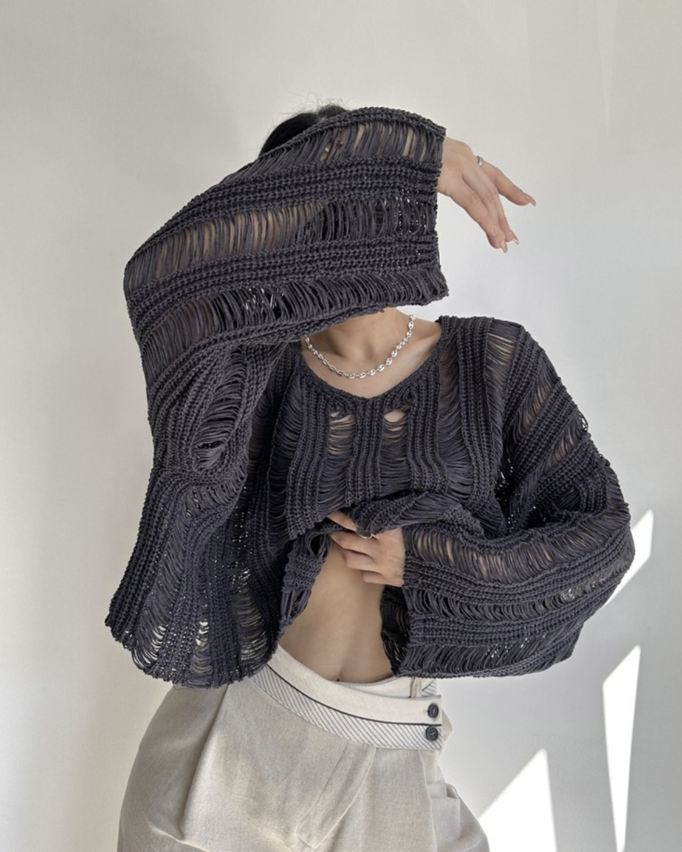 Bohemai Ajur Füme Organik Triko Crop