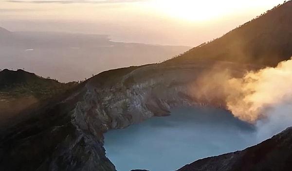 Korkunç olay, Endonezya'nın Banyuwangi kentindeki ljen Krateri'nde yaşandı.