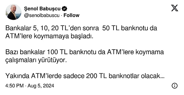 Şenol Babuşcu'nun paylaşımı 👇