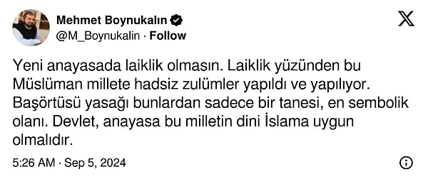 Mehmet Boynukalın'ın paylaşımı 👇