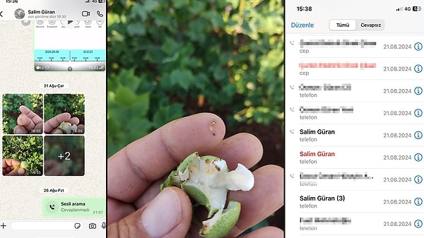 Diyarbakır'da çiftçilikle uğraşan Mehmet Şerif Güran konuşmaya ilişkin, "Sesi çok rahattı. Hiçbir titreme ya da tedirginlik hissetmedim. Sesinde panik hali yoktu" ifadelerini kullandı.