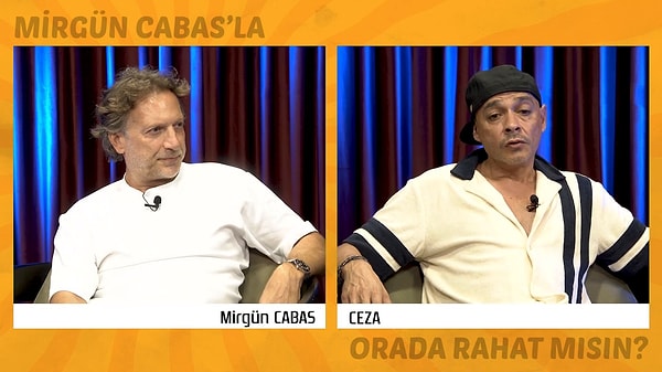 Türk rap müziğinin en önemli isimlerinden Ceza, Mirgün Cabas'ın "Orada Rahat Mısın?" isimli programında Türkiye'deki rap müziğin geldiği yer ve geçmişine ilişkin önemli değerlendirmeler yaptı.