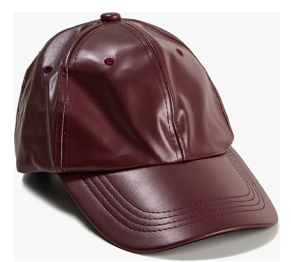 Koton Cap Şapka Deri Görünümlü