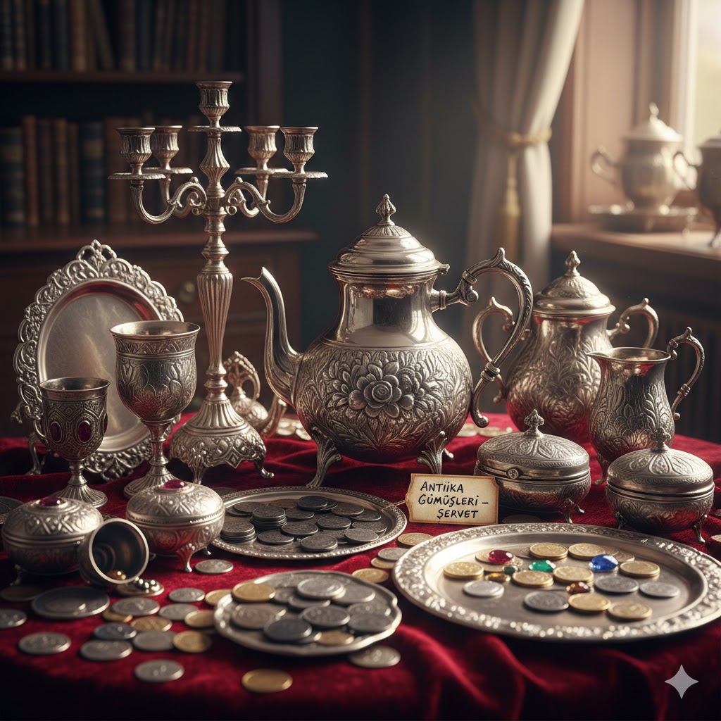 Herkesin evinde bulunan antika gümüşler artık servet değerinde!